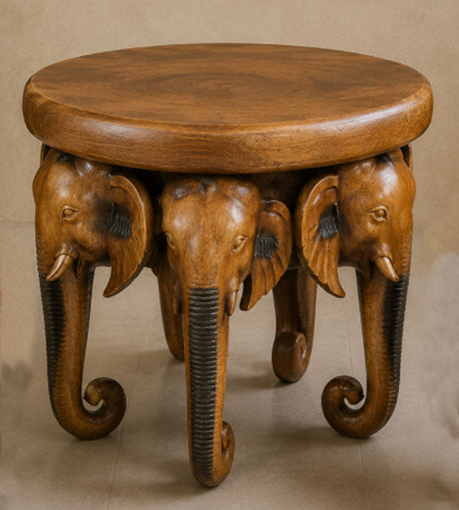 Hand-Carved Animal Stools & Side Tables